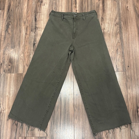 Universal Thread Pants - Sz 8 Sailor Wide Leg Green Denim Jeans Pants Bottoms Cotton Casual Everyday